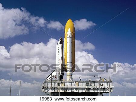 Stock Image - Space shuttle at space centre, Kennedy Space Centre, Florida, USA . Fotosearch