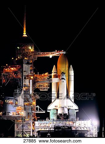 Space shuttle on launch pad at space center, Kennedy Space Center, Florida, USA View Large Photo Image Stock Photography - Space shuttle on launch pad at space center, Kennedy Space Center, Florida, USA . Fotosearch