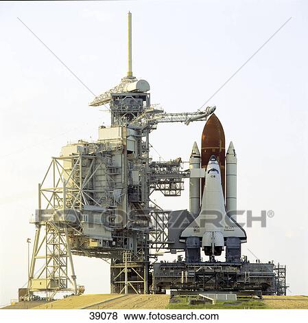Space Shuttle on launch pad, Kennedy Space Center, Florida, USA View Large Photo Image Stock Photo - Space Shuttle on launch pad, Kennedy Space Center, Florida, USA . Fotosearch