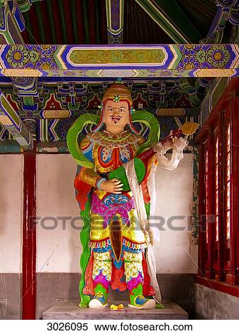 Statue inside of the Miaoying Temple, Beijing, China View Large Photo Image Stock Photography - Statue inside of the Miaoying Temple, Beijing, China . Fotosearch