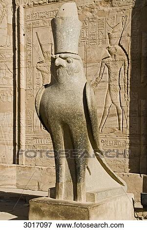Statue of a falcon at the Temple of Horus, Edfu, Egypt, close-up View Large Photo Image Stock Photo - Statue of a falcon at the Temple of Horus, Edfu, Egypt, close-up . Fotosearch
