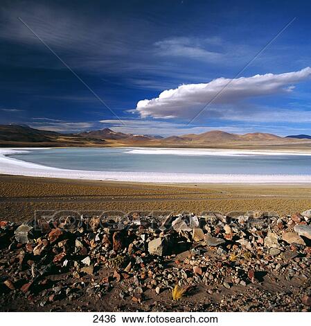 Stones along salt lake, Andes, Paso Seco, Argentina View Large Photo Image Stock Photograph - Stones along salt lake, Andes, Paso Seco, Argentina . Fotosearch