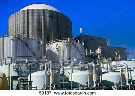 Storage tank at chemical refinery View Large Photo Image Stock Photo - Storage tank at chemical refinery . Fotosearch