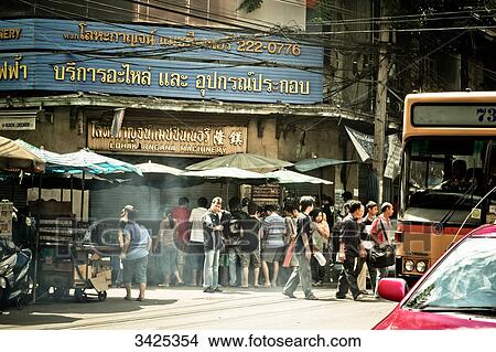 Street in Bangkok, Thailand View Large Photo Image Picture - Street in Bangkok, Thailand . Fotosearch