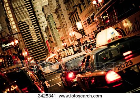 Stock Image - Street in San Francisco, USA, slanted . Fotosearch