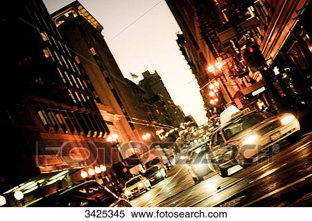 Street in San Francisco, USA, slanted View Large Photo Image Stock Photography - Street in San Francisco, USA, slanted . Fotosearch