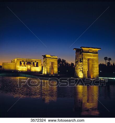 Picture - Temple of Debod, Madrid, Spain, Europe . Fotosearch