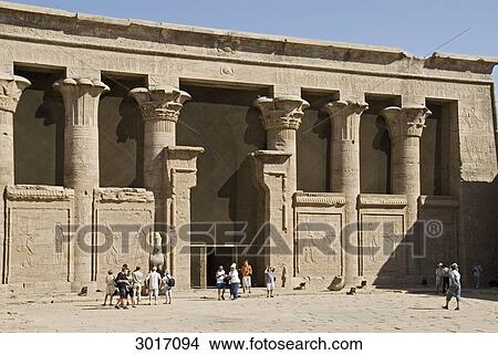 Picture - Temple of Horus in Edfu, Egypt . Fotosearch