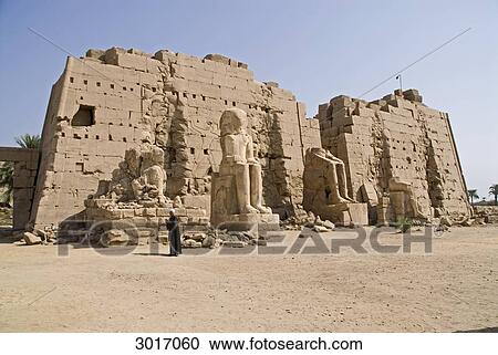 Stock Image - Temple of Karnak, Luxor, Egypt . Fotosearch