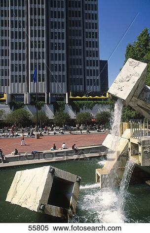 Tourists at public square, Vaillancourt Fountain, Justin Herman Plaza, San Francisco, California, USA View Large Photo Image Stock Photography - Tourists at public square, Vaillancourt Fountain, Justin Herman Plaza, San Francisco, California, USA . Fotosearch