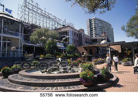 Stock Photograph - Tourists at town square, Ghirardelli Square, San Francisco, California, USA . Fotosearch