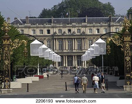 Tourists in front of palace, Place de la Carriere, Nancy, Lorraine, France View Large Photo Image Stock Image - Tourists in front of palace, Place de la Carriere, Nancy, Lorraine, France . Fotosearch