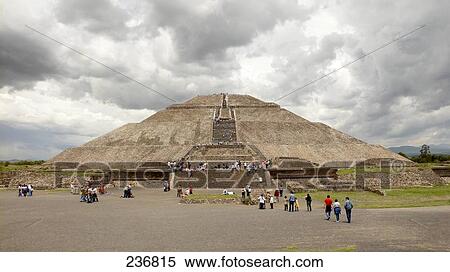 Tourists in front of pyramid, Sun Pyramid, Teotihuacan, Mexico View Large Photo Image Stock Photography - Tourists in front of pyramid, Sun Pyramid, Teotihuacan, Mexico . Fotosearch