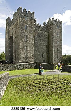 Tourists in park, Bunratty Folk Park, Bunratty Castle, County Clare, Munster, Ireland View Large Photo Image Stock Photography - Tourists in park, Bunratty Folk Park, Bunratty Castle, County Clare, Munster, Ireland . Fotosearch