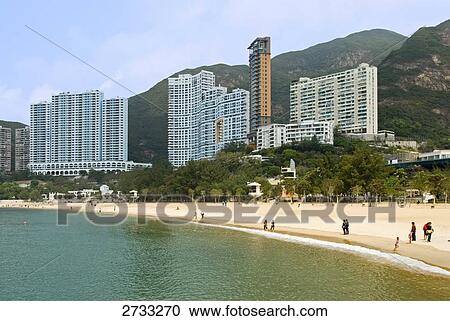 Tourists on beach, Repulse Bay, Hong Kong, China View Large Photo Image Stock Image - Tourists on beach, Repulse Bay, Hong Kong, China . Fotosearch
