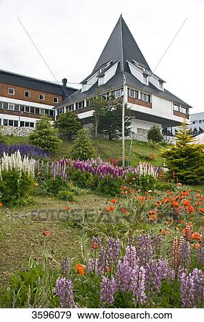 Stock Photo - Tow hall of Ushuaia, Tierra del Fuego, Argentina . Fotosearch