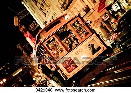 Tram in San Francisco, USA, slanted View Large Photo Image Stock Photo - Tram in San Francisco, USA, slanted . Fotosearch