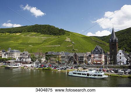 View of Bernkastel-Kues, Germany, elevated view View Large Photo Image Stock Photography - View of Bernkastel-Kues, Germany, elevated view . Fotosearch