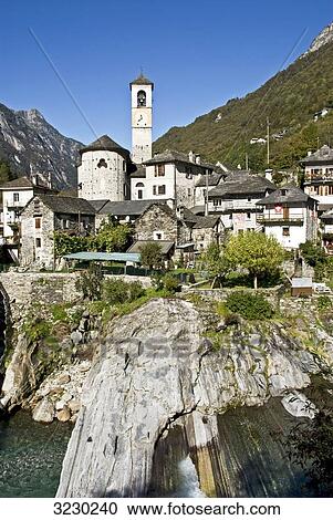View of Lavertezzo, steep coast in the foreground, Switzerland View Large Photo Image Stock Image - View of Lavertezzo, steep coast in the foreground, Switzerland . Fotosearch