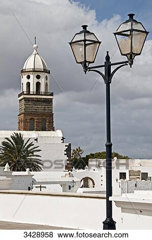 View of San Miguel Church, Teguise, Lanzarote, Spain View Large Photo Image Stock Photo - View of San Miguel Church, Teguise, Lanzarote, Spain . Fotosearch