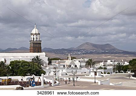View of Teguise, Lanzarote, Spain View Large Photo Image Stock Image - View of Teguise, Lanzarote, Spain . Fotosearch