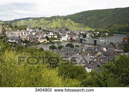 View of Traben-Trarbach, Germany, elevated view View Large Photo Image Stock Image - View of Traben-Trarbach, Germany, elevated view . Fotosearch