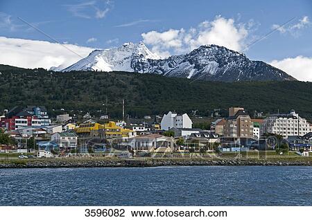 View of Ushuaia, Tierra del Fuego, Argentina View Large Photo Image Stock Image - View of Ushuaia, Tierra del Fuego, Argentina . Fotosearch