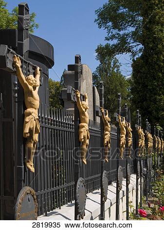 Vysehrad Cemetery, Prague, Czech Republic View Large Photo Image Stock Photography - Vysehrad Cemetery, Prague, Czech Republic . Fotosearch