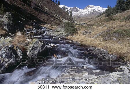 Water flowing in creek, Stilfserjoch National Park, Alto Adige, Italy View Large Photo Image Stock Image - Water flowing in creek, Stilfserjoch National Park, Alto Adige, Italy . Fotosearch