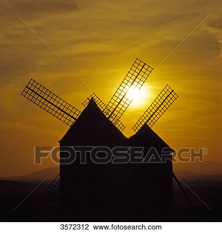 Windmills, Campo de Criptana, Ciudad Real, Castile-La Mancha, Spain, Europe View Large Photo Image Stock Image - Windmills, Campo de Criptana, Ciudad Real, Castile-La Mancha, Spain, Europe . Fotosearch