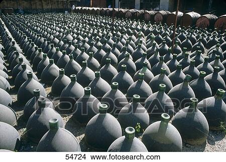 Wine in pots, Villafranca, Catalonia, Spain View Large Photo Image Picture - Wine in pots, Villafranca, Catalonia, Spain . Fotosearch