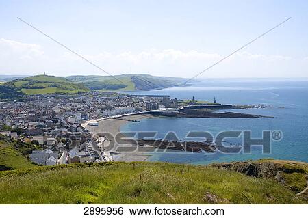 Stock Photograph - Aberystwyth, Ceredigion, Wales, UK . Fotosearch