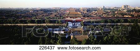 Stock Photo - Aerial view of city, Beijing, China . Fotosearch