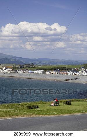 Stock Photo - Borth, Ceredigion, Wales, UK . Fotosearch