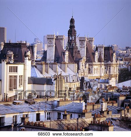Buildings in city, Paris, France View Large Photo Image Stock Image - Buildings in city, Paris, France . Fotosearch