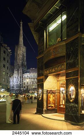 Buildings with cathedral in city, St. Stephen's Cathedral, Stephansplatz, Vienna, Austria View Large Photo Image Picture - Buildings with cathedral in city, St. Stephen's Cathedral, Stephansplatz, Vienna, Austria . Fotosearch
