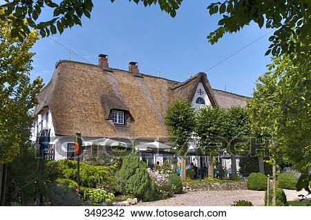 Stock Image - Cafe in Nordstrand, Schleswig-Holstein, Germany . Fotosearch