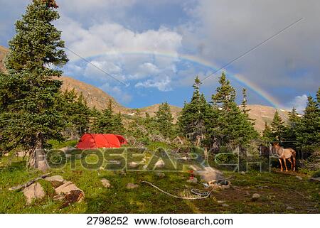 Camping tent in field, Bill Moore Lake, Arapaho National Forest, Colorado, USA View Large Photo Image Stock Image - Camping tent in field, Bill Moore Lake, Arapaho National Forest, Colorado, USA . Fotosearch