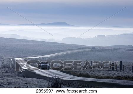Cars on country road, Brecon Beacons National Park, Great Britain, Wales, Powys View Large Photo Image Stock Photo - Cars on country road, Brecon Beacons National Park, Great Britain, Wales, Powys . Fotosearch