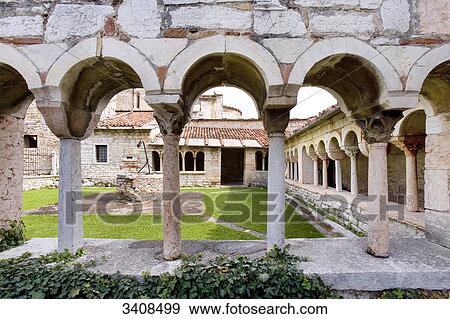 Stock Photo - Cloister of San Giorgio, Valpolicella, Venice, Italy . Fotosearch