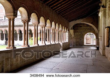 Cloister of San Zeno Maggiore, Verona, Italy View Large Photo Image Picture - Cloister of San Zeno Maggiore, Verona, Italy . Fotosearch