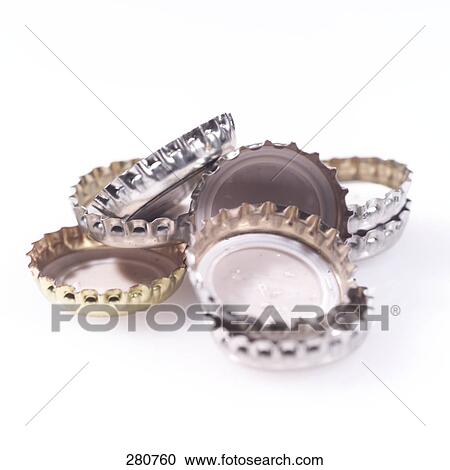Close-up of bottle caps View Large Photo Image Stock Image - Close-up of bottle caps . Fotosearch