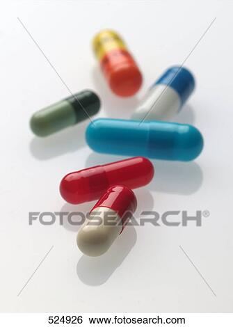Close-up of capsules View Large Photo Image Stock Photograph - Close-up of capsules . Fotosearch