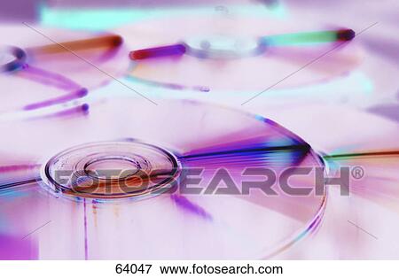 Stock Photo - Close-up of CDs . Fotosearch