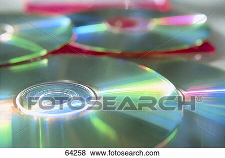 Close-up of CDs View Large Photo Image Stock Photo - Close-up of CDs . Fotosearch