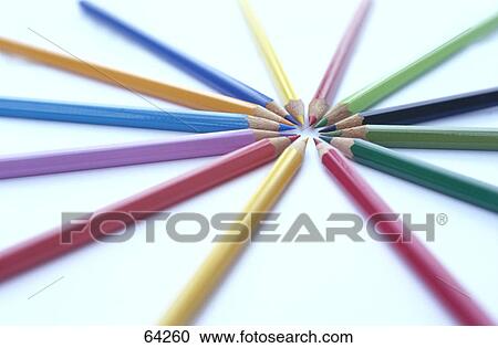 Close-up of colored pencils View Large Photo Image Stock Image - Close-up of colored pencils . Fotosearch