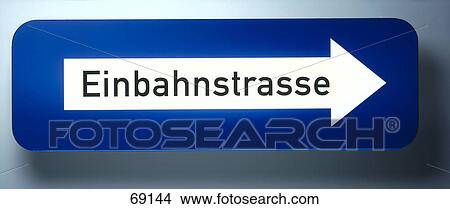 Picture - Close-up of directional sign . Fotosearch