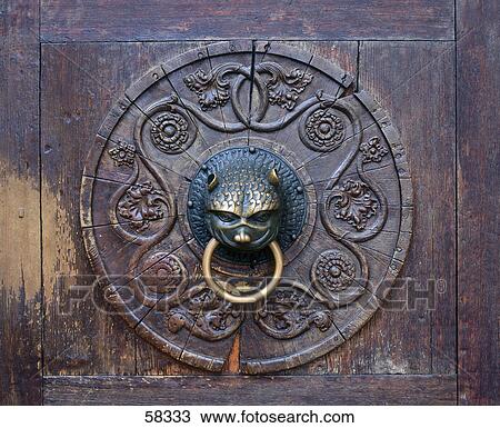 Close-up of doorknocker View Large Photo Image Stock Image - Close-up of doorknocker . Fotosearch