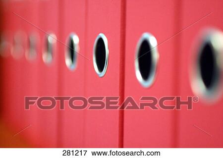 Stock Photo - Close-up of files . Fotosearch