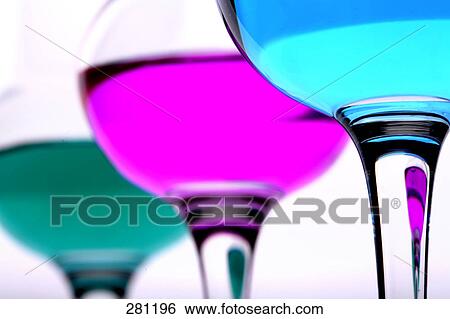 Stock Photograph - Close-up of glass of mocktails . Fotosearch